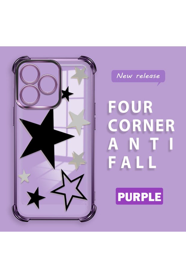 Realme Note 50 Compatible Transparent Silicone Coating Case Four Corners Thickened Anti Fall