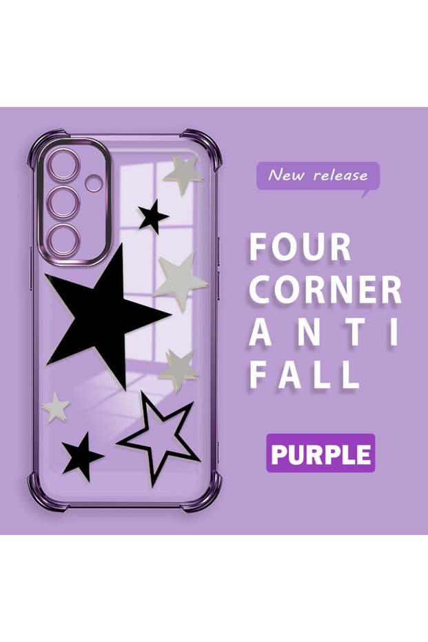 Samsung Galaxy A16 Compatible Transparent Silicone Coated Case Four Corners Thickened Anti-Fall