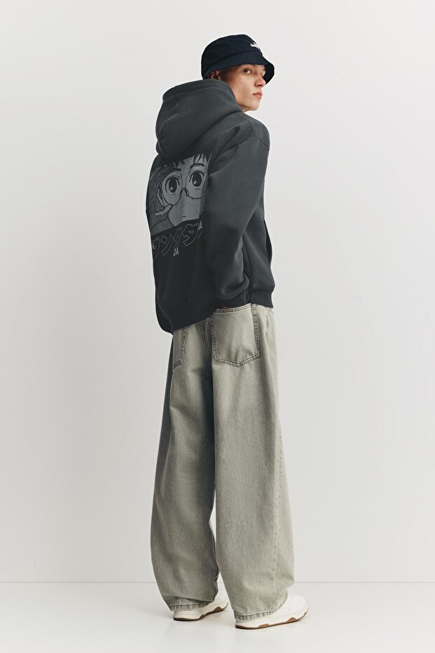 Dan Da Dan fermuarlı kapüşonlu sweatshirt - 3