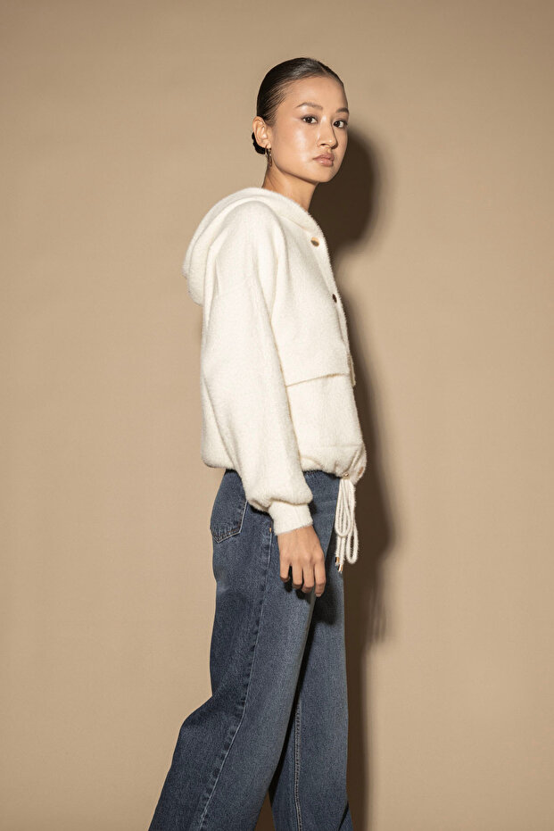 KAPÜŞONLU TRİKO HIRKA - 2