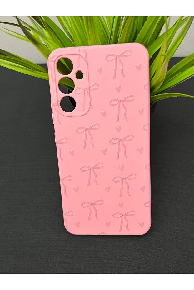 Samsung Galaxy A34 Compatible Camera Protected Velvet Inside Launch Patterned Phone Case - 1