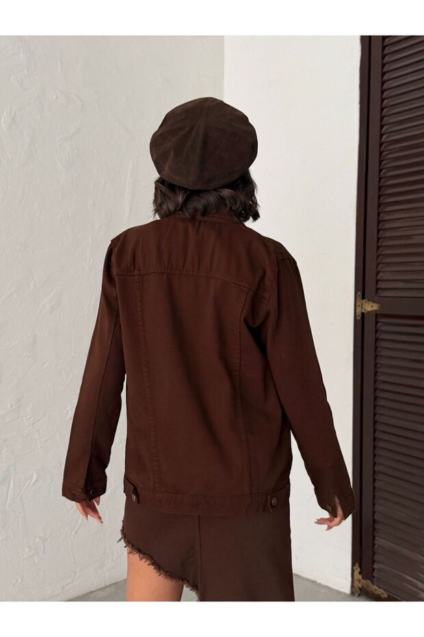 Full Button Closure Linen Jacket - 7