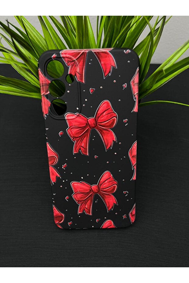 Samsung Galaxy A34 Compatible Camera Protected Velvet Inside Launch Patterned Phone Case - 1