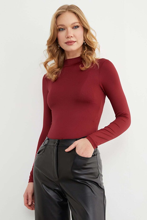 Dik Yaka Çıtçıtlı Body - 2