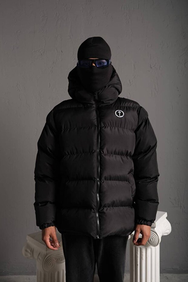 Oversize Unisex Şişme Mont - 2