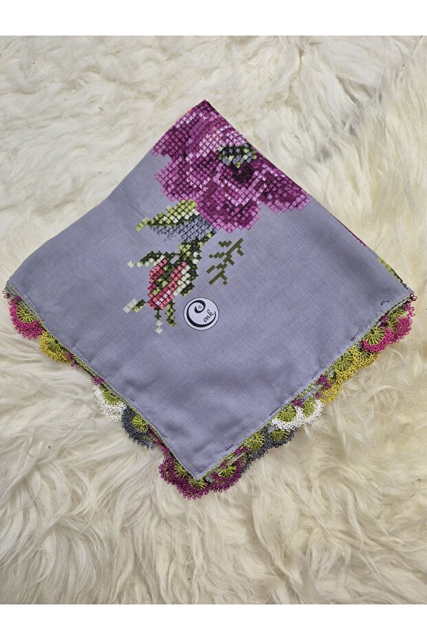 Cenk Zarif Handcrafted Needlework Embroidery Writing/Needlework/Yemeni/Handcrafted Tulle, Mevlit Cover