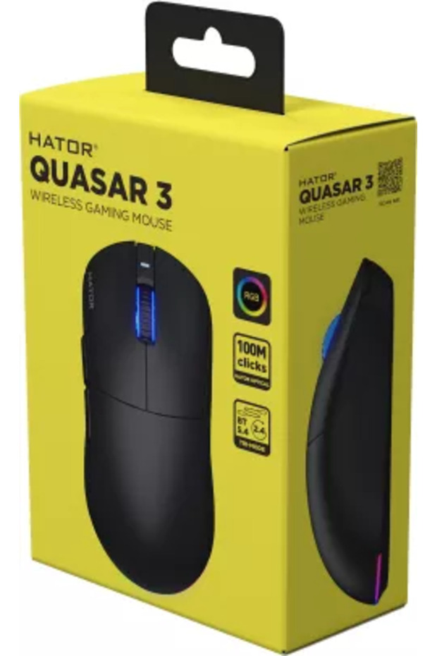 Mouse optic Quasar 3 USB/Wireless USB/Bluetooth Negru - 5
