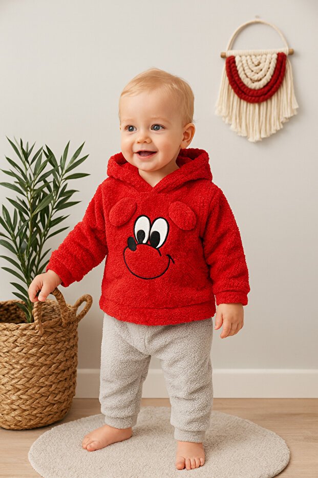 Unisex Baby Velsoft Hooded Double Set