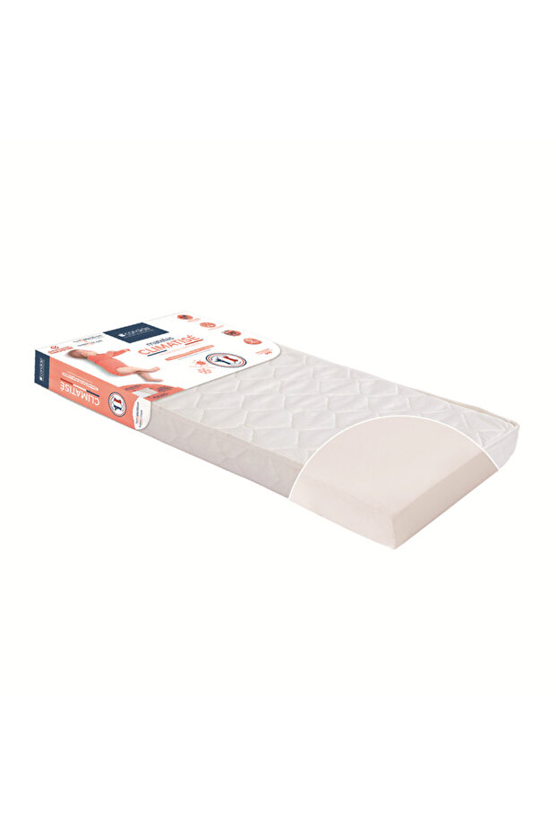- Seasonal Baby Mattress - White 60 x 120 cm