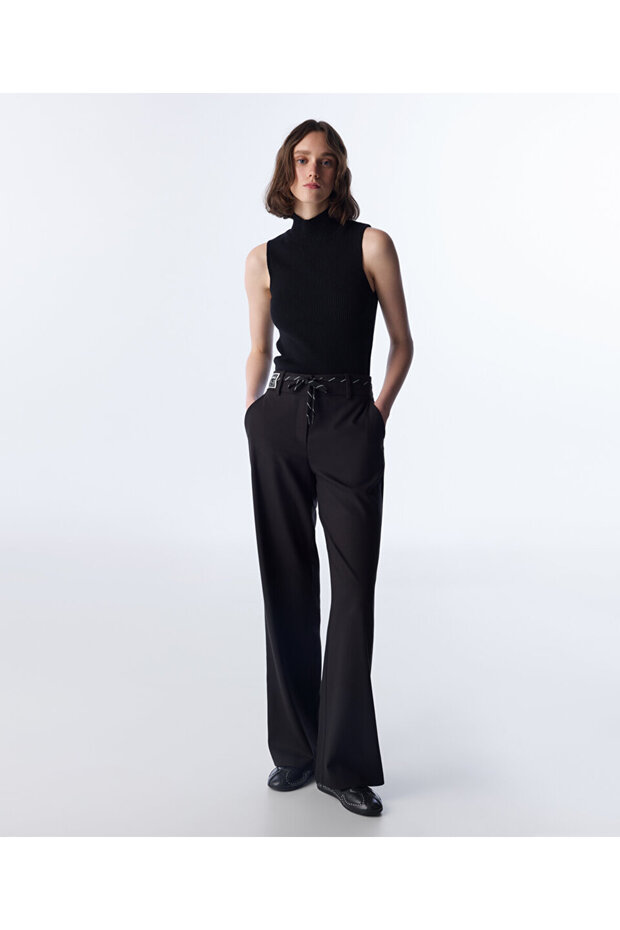 PATCH'Lİ WIDE LEG PANTOLON - 1