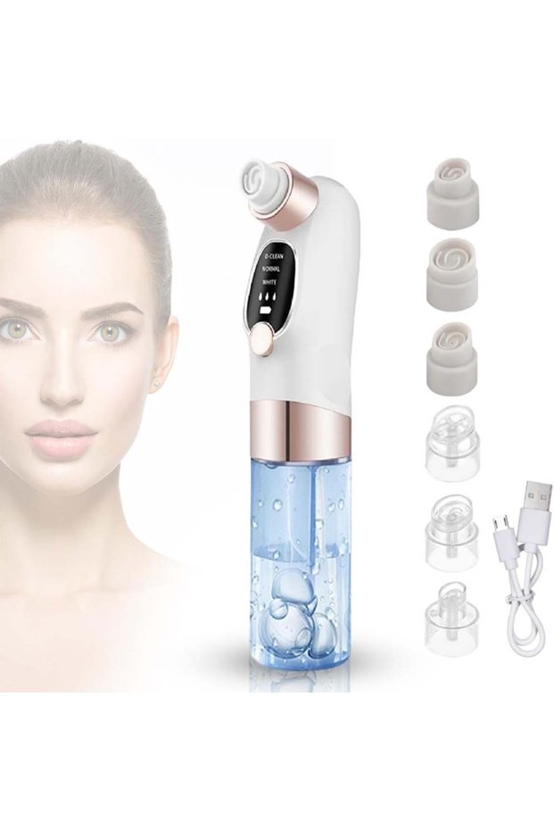 Blackhead Suction Remover Vacuum Pore Cleaner. Electric facial tool, deep cleaning blackheads.