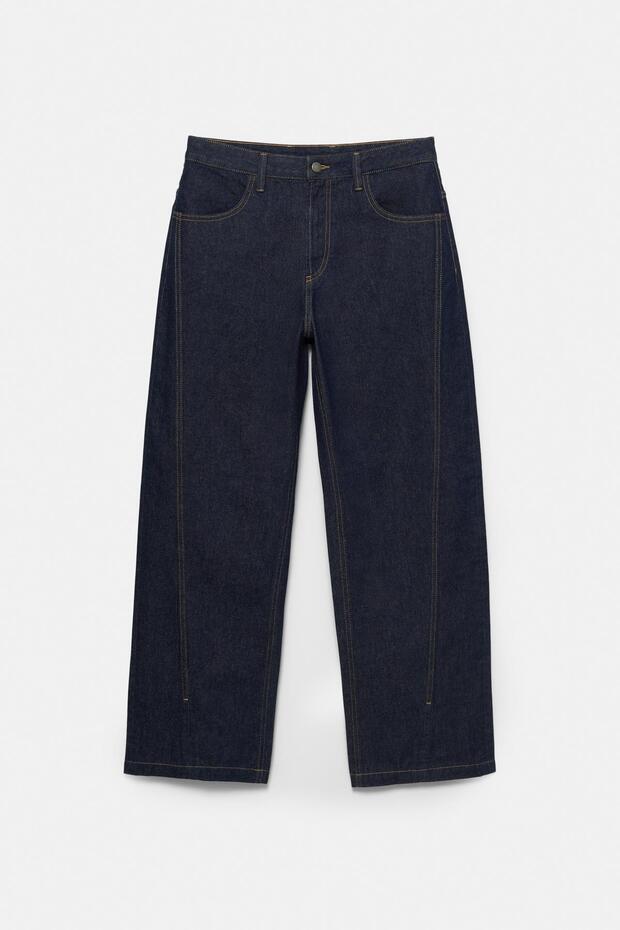 Dikişli baggy jean - 6