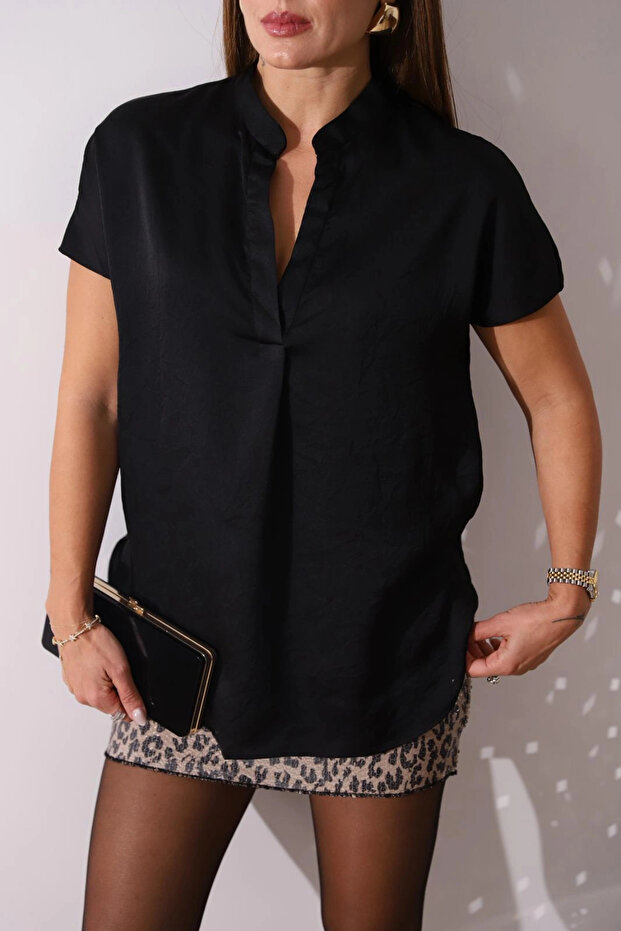 Siyah Basic Bluz - 3