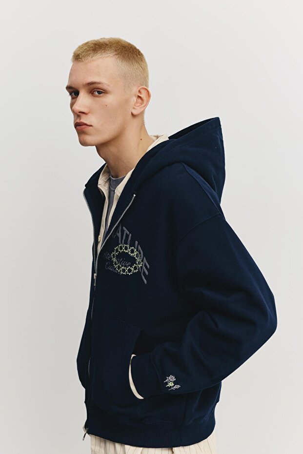 Kapüşonlu fermuarlı Primal Nature sweatshirt - 4