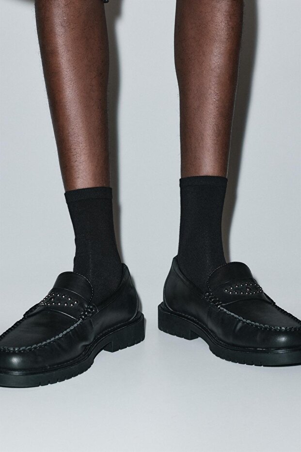 4'lü ince siyah çorap paketi - 1