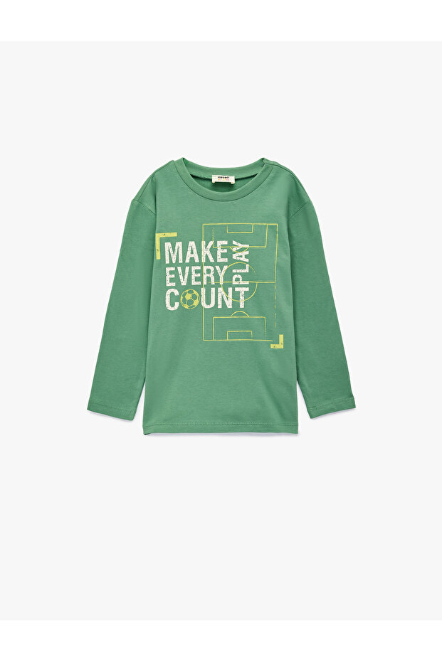 Boy's Long Sleeve T-Shirt 6Wkb10374Tk Green