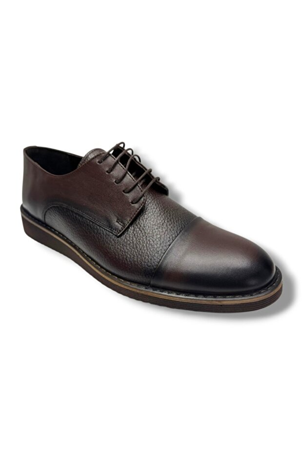 2142-26 Genuine Leather Anatomical Eva Sole Lace-Up Men's Shoes