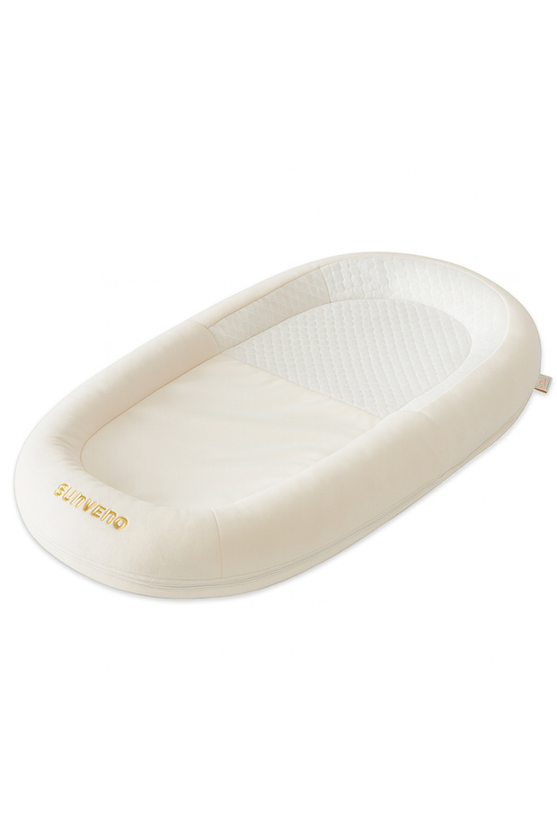Newborn Baby Bed/Pod – White | Lightweight, Cozy & Safe for Infants (0–8 Months)