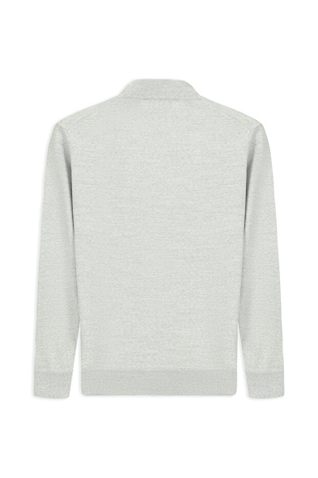 Half Turtleneck Regular Fit Wool Basic Knitted Sweater - 2