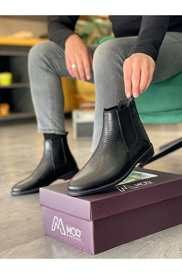 Genuine Leather Daily Use Men's Chelsea Boots