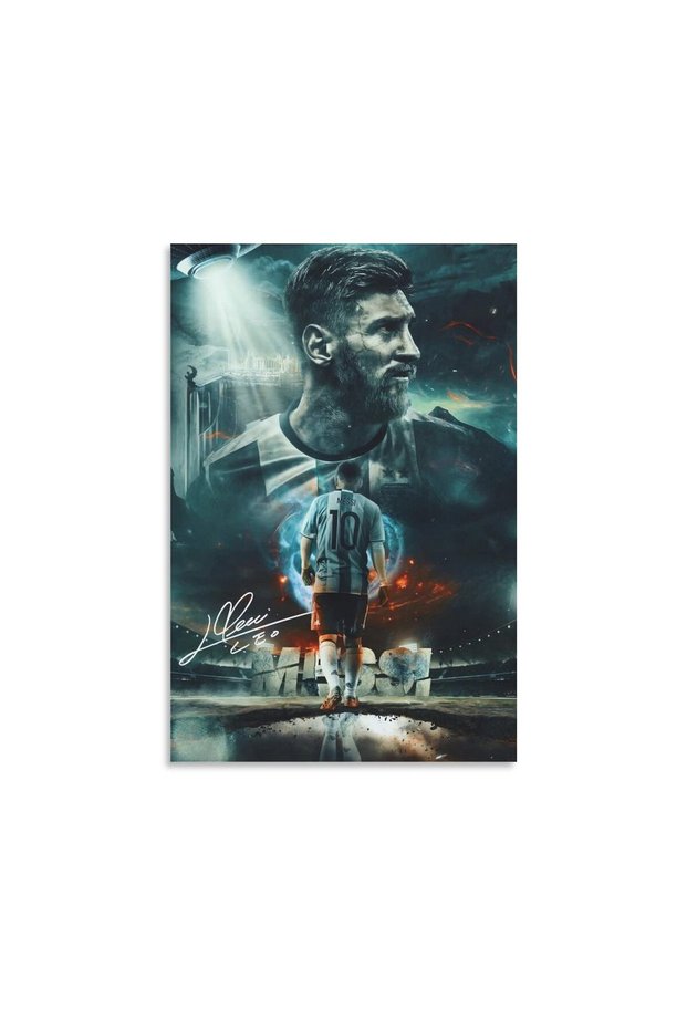 ALAYRA Lionel Messi Poster 1 Canvas Poster Unframed: ()45.7X30.5 CM