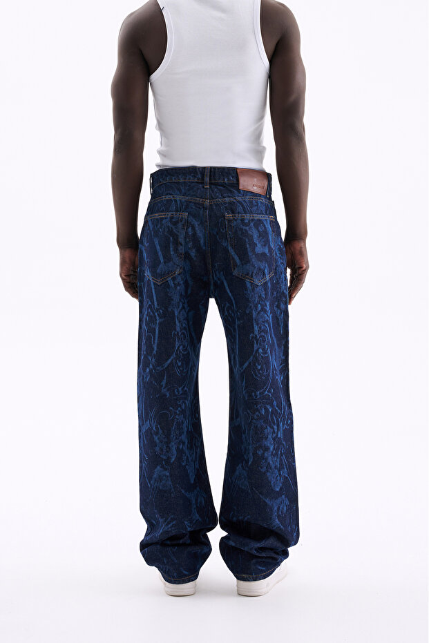 Baroque Patterned Jean Angel Patterned - 4