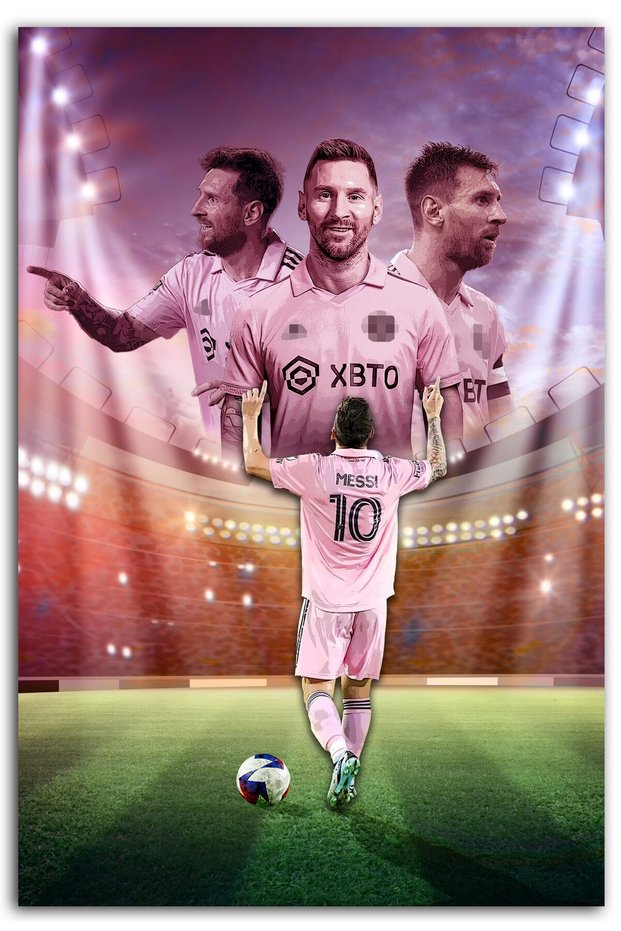 ALAYRA Lionel Poster Messi Poster Soccer Wall Art for Boys Bedroom Decor, B 16"x24"40.6X61 CM