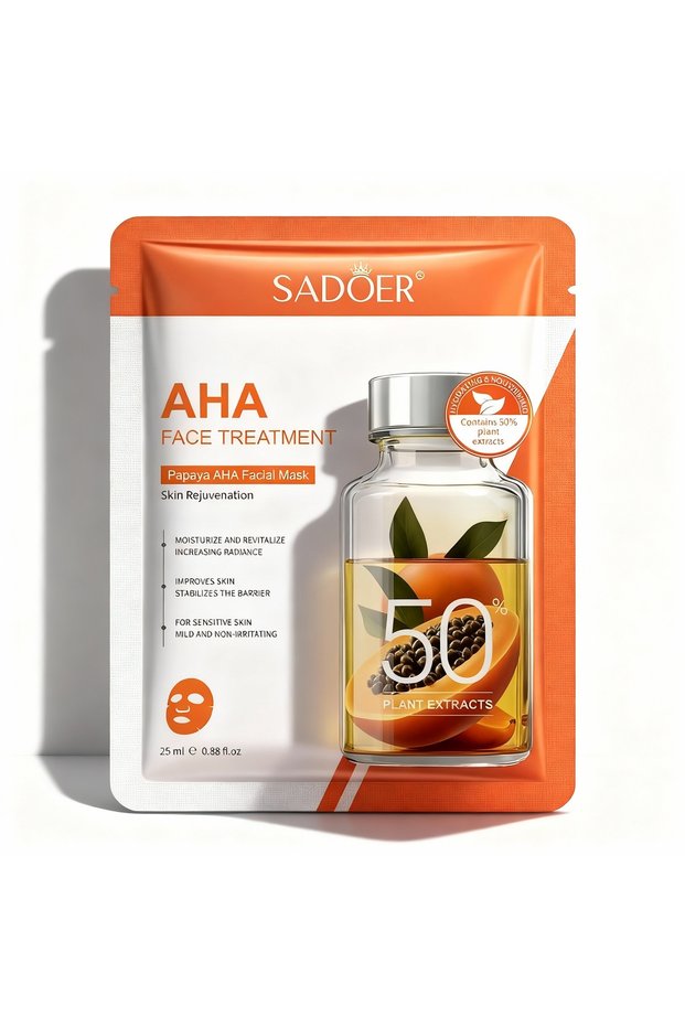 Face mask with AHA,
