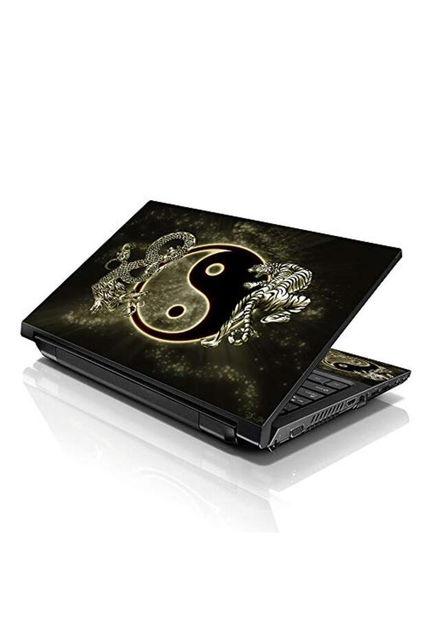 ALAYRA Laptop 15 15.6 Skin Cover with Colorful Ying Yang Dragon Tiger Pattern for HP Dell Lenovo
