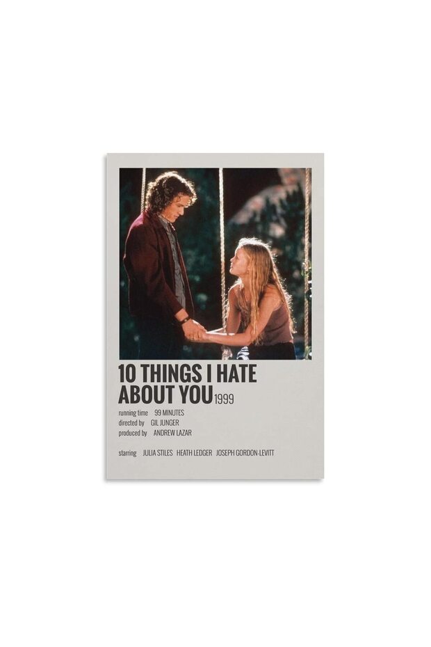 ALAYRA 10 Things I Hate About You Posters & Prints on Canvas Wall Art Poster For Room Decor Unframe ()30X45 CM
