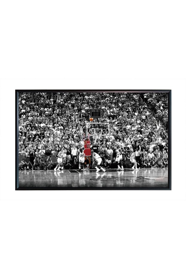 ALAYRA Michael Jordan Chicago Bulls Last Shot 1998 (Basketball) Sports Print - Matte Poster Frameless Gift ( x )43.2X27.9 CM