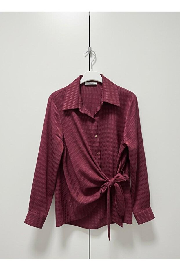 Mimoza Yandan Bağlamalı Gömlek - 2