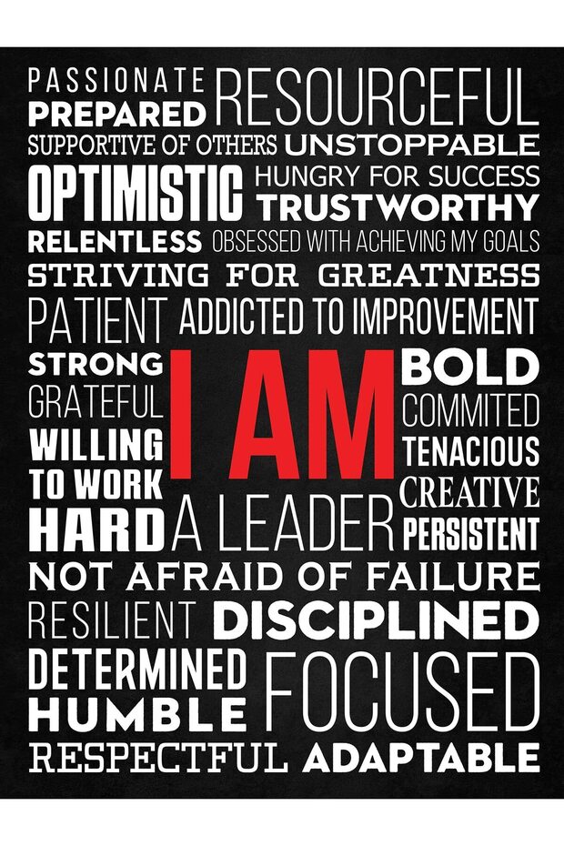 ALAYRA Office Wall Art Motivational Poster - Inspirational Wall Decor Print for Bedroom, Gym, Men, Boys, Teens (Unframed Cardstock)40.6X30.5 CM