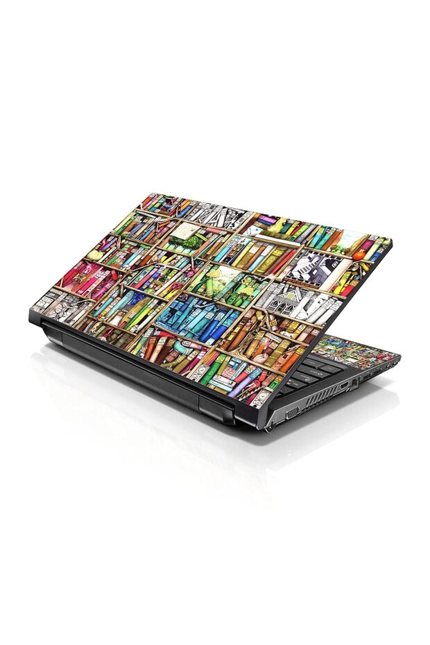 ALAYRA Laptop 17 17.3 Skin Cover with Colorful Books Pattern for HP Dell Lenovo Apple Asus Acer