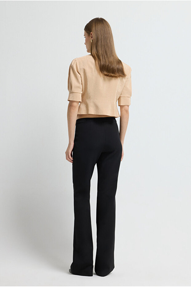 İspanyol Paça Gabardin Pantolon - 5