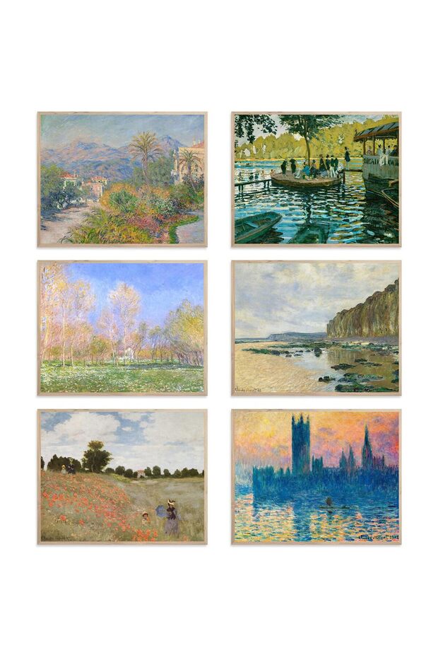 ALAYRA Master Painter Wall Art Decor Classical Canvas Prints Wall Art Exhibition Posters Famous Artist Decor Room Aesthetic Gallery Wall Decor (G Style, 11"x14" UNFRAMED)35.6X27.9 CM