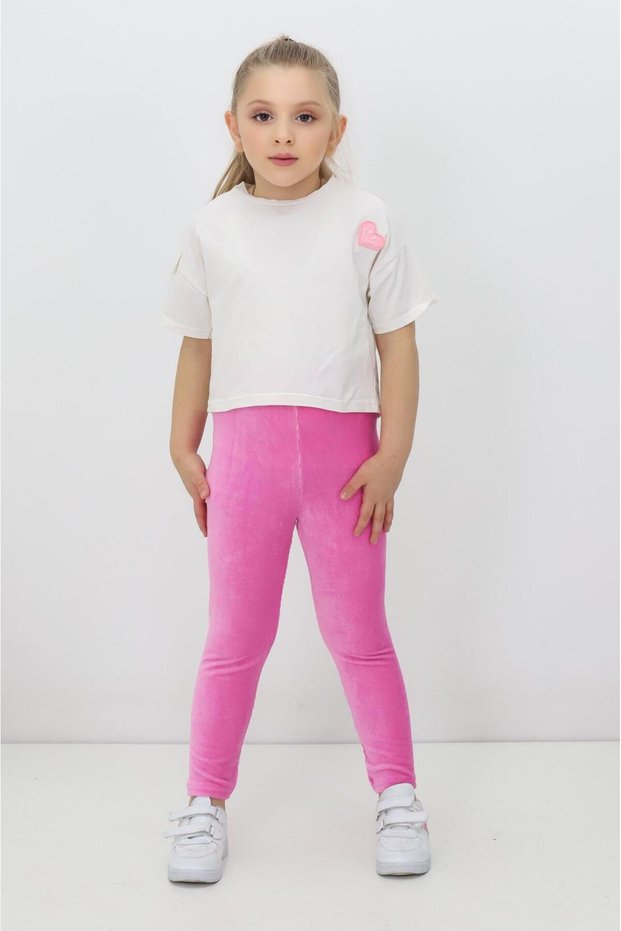 Girl's Stretch Fabric & Corded Fabric & Elastic Waist Velvet Tights