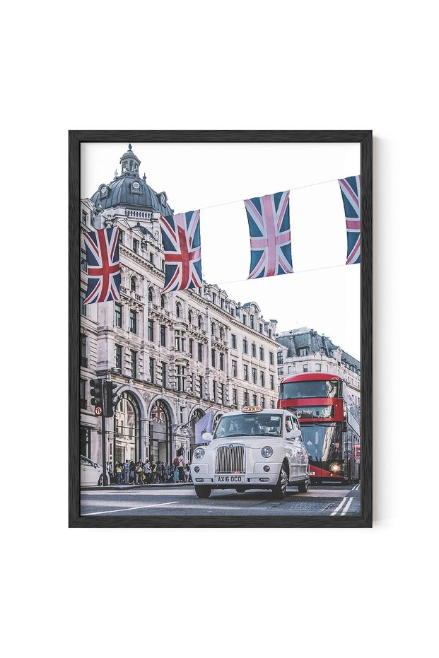 ALAYRA London Wall Art London Wall Decor - | London Cityscape Travel Posters Pictures of London London Pictures London Taxi London Red Bus | UNFRAMED 12” x 16” (Dome Cathedral40.6X30.5 CM