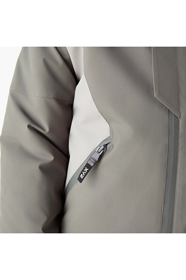 Solid Hooded Jacket with Pockets - 5