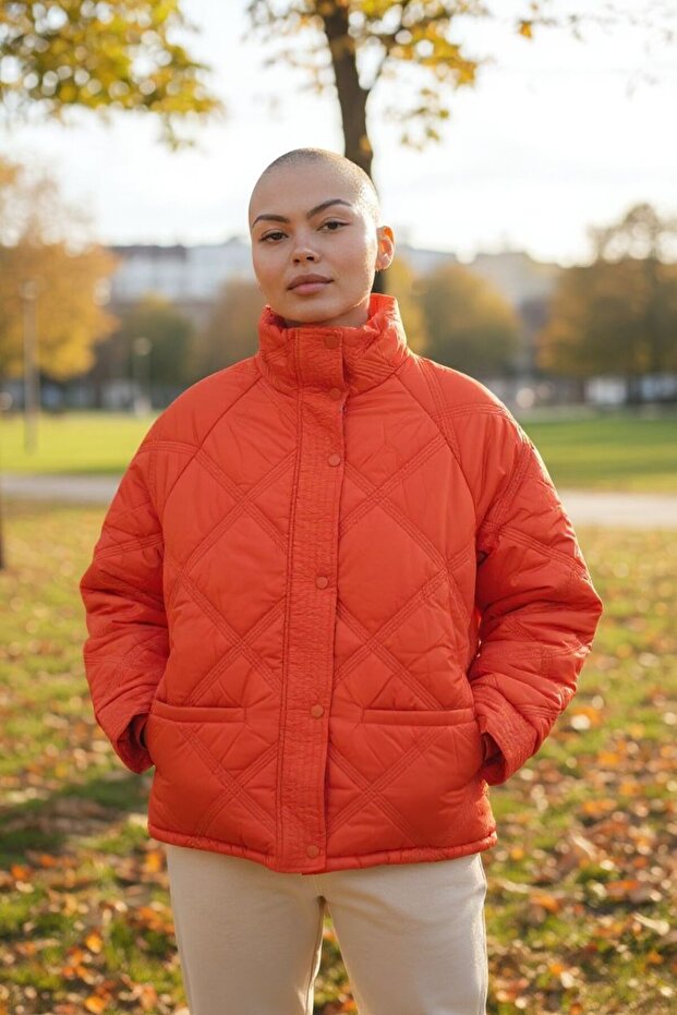 KAPİTONE CEKET TURUNCU - 5