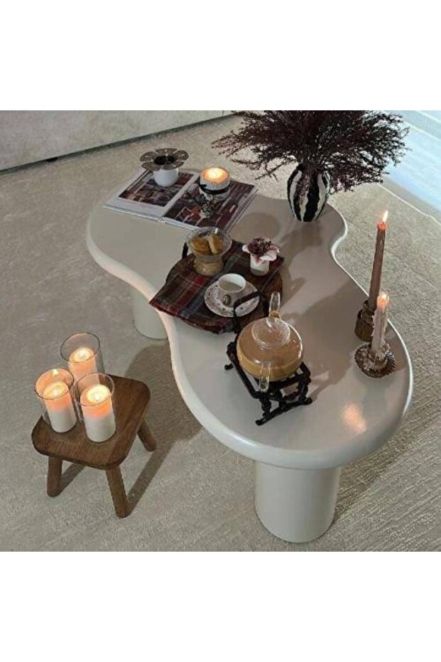 طاولة من خشب البلوط الأبيض - 1