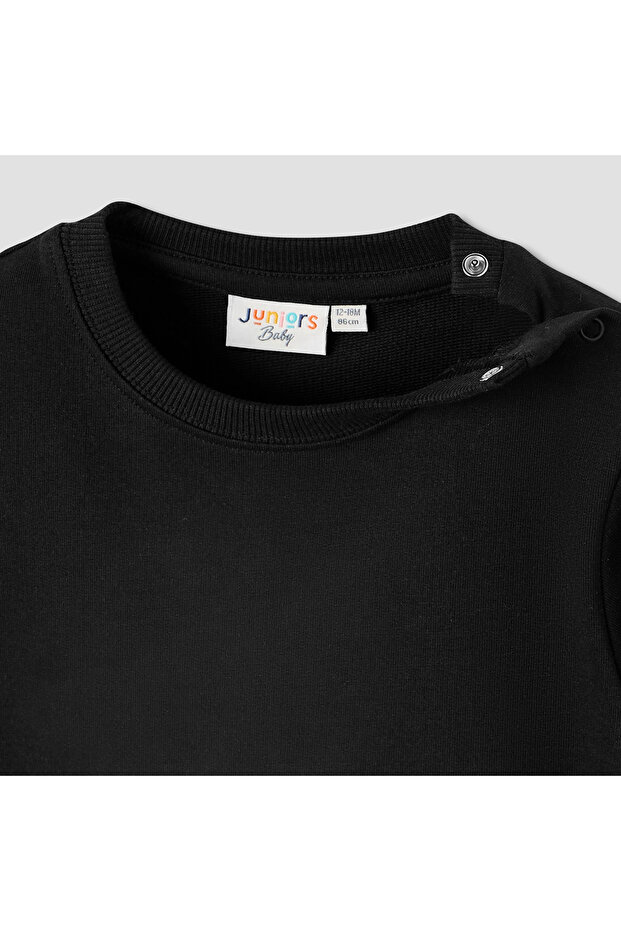 كنزة صوفية سادة بأكمام طويلة - طقم من قطعتين - 4