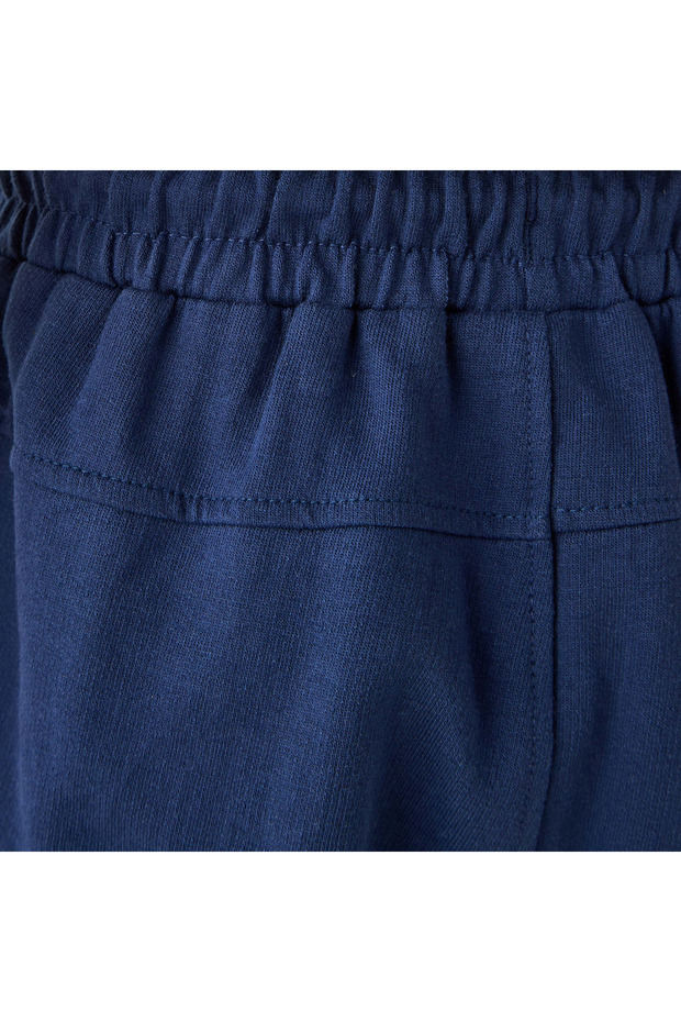 شورت سادة مع رباط للإغلاق وجيوب - 5