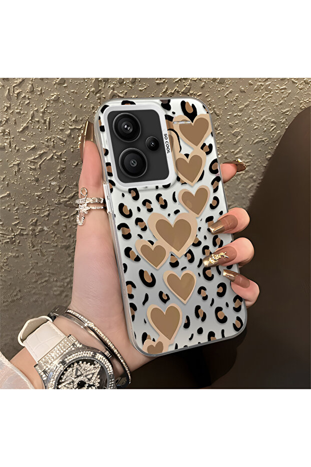 حافظة متوافقة مع هاتف Xiaomi Redmi Note 13 Pro Plus+ 5G بنمط pardus حافظة هاتف صلبة - 1