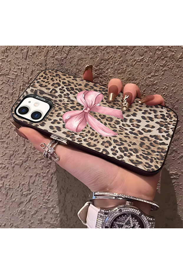 حافظة متوافقة مع هاتف iPhone 12 بنمط pardus، حافظة هاتف صلبة مضادة للسقوط - 2