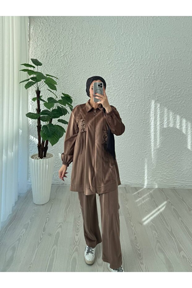 Rayonlu kadife takım - 3