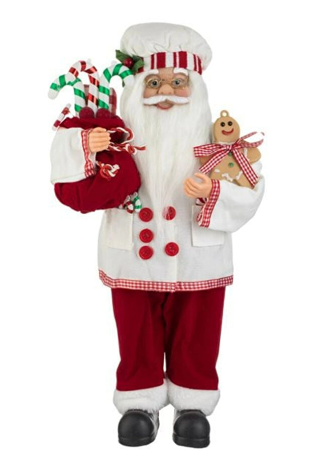 Christmas Realistic Figure Santa Claus Confectioner 45cm