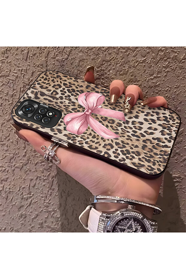 حافظة متوافقة مع هاتف Xiaomi Redmi Note 11S بنمط pardus، حافظة هاتف صلبة - 2