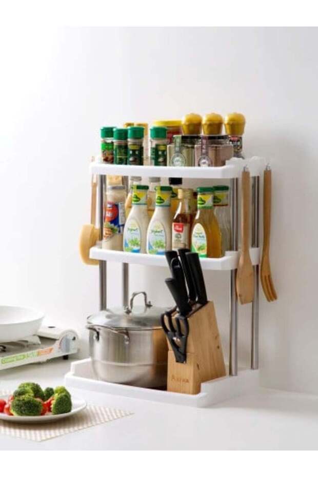 Multifunctional spice and bathroom organizer