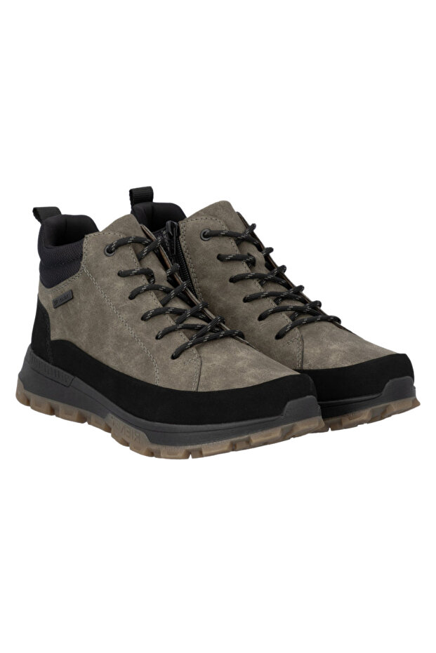 Casual boots, men, RIEKER, 35508-25 khaki, -leather 46 - 3